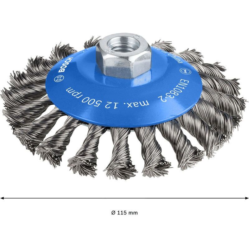 Bosch - Rotierende Drahtbürste PRO Metal heavy 2608622058 Kegelbürste 115 x