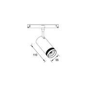 Brumberg Leuchten - Downlight/Strahler/Flutlicht LED 48V Schienenstrahler 43131083 dimmbar