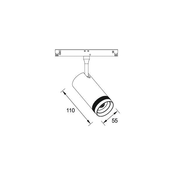 Brumberg Leuchten - Downlight/Strahler/Flutlicht LED 48V Schienenstrahler 43131083 dimmbar