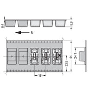 WAGO - Ein- und mehrpolige Klemmenleiste SMDThroughBoard-Leiterplk. 2070-452/998-406 0,75 mm² − 2385 Stück