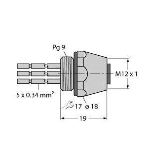 Turck - Zubehör/Ersatzteile für Steuerungen Einbauflansch FKW4.54-0.5