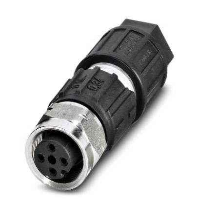 Phoenix Contact - Rundsteckverbinder, feldkonfektionierbar (Industriesteckverbinder) Sensor-/Aktor-Steckverb. SACC-M12FS-4#1440766 − 1 Stück