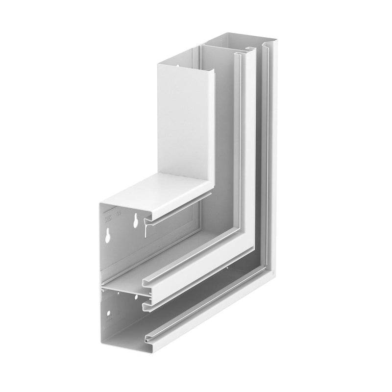 OBO Bettermann - Flachwinkel für Geräteeinbaukanal Flachwinkel GS-DFS70170RW steigend asymmetr