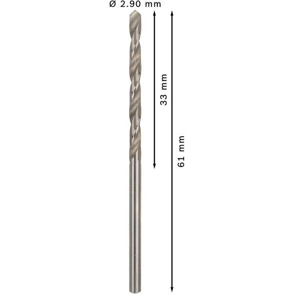 Bosch - Bohrer PRO Metal HSS-G 2608585480 Spiralbohrer 2,9 x