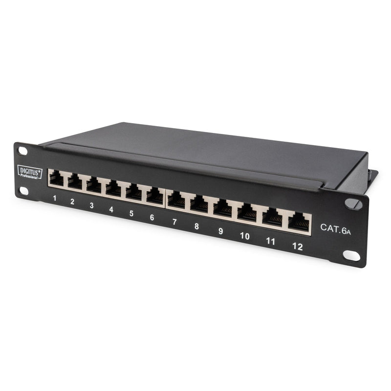 DIGITUS - Patchpanel Kupfer Patchpanel DN-91612S-EA 10 Zoll 12x Cat6A