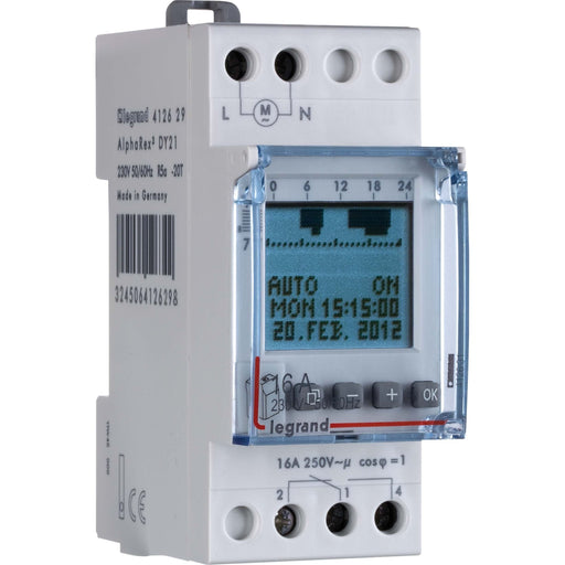 Legrand - Verteilerschaltuhr digital Jahresschaltuhr plus Astro Legrand 412629 230V AC 1K