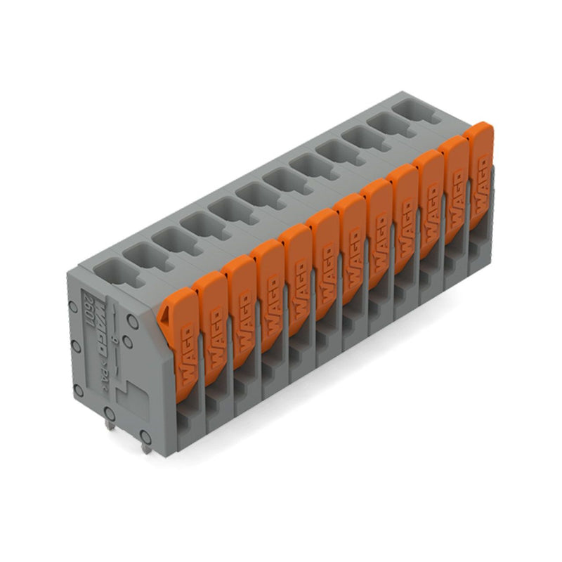 WAGO - Leiterplattenklemme Leiterplattenklemme,Hebel 2601-3124 1,5mm²,gr − 20 Stück