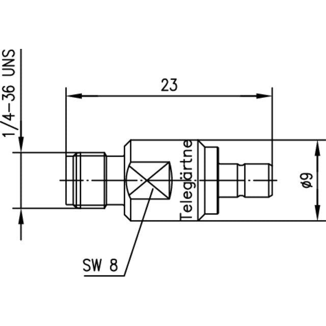 Telegärtner - Koax-Kupplung Adapter SMA-SMB f-m 100024809 50 Ohm − 5 Stück