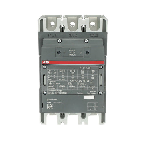 ABB Stotz S&J - Leistungsschütz zum Schalten von Wechselstrom Schütz AF265-30-00-12 48-130V 50/60Hz / DC
