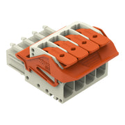 WAGO GmbH & Co. KG - Ein- und mehrpolige Klemmenleiste 1-Leiter-Federleiste 831-1104/320-000 Push-inCAGECLAMP,lgr − 32 Stück