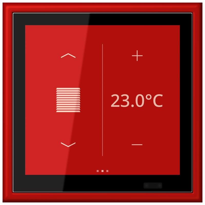 Jung - Bussystem-Mehrfach Bediengerät KNX Raumcontroller LC 459 D1 S 227 rouge vermillon 31