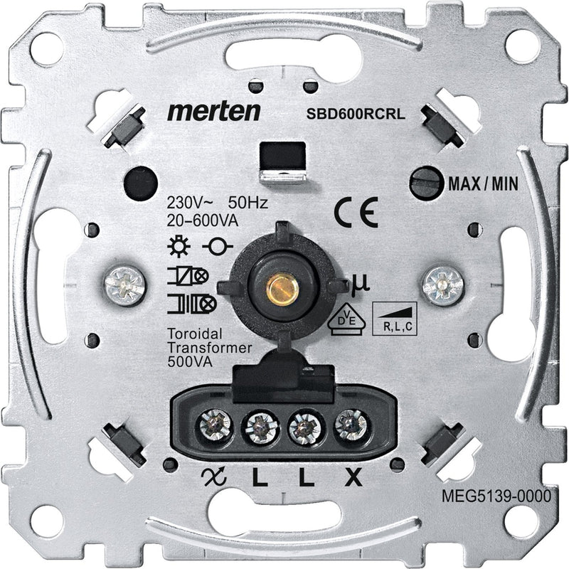 Merten - Dimmer Universal-Drehdimmer-Eins. MEG5139-0000 20-600 W/VA
