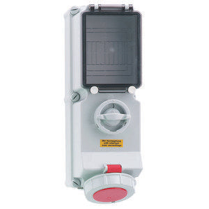 Bals Elektrotech - CEE-Steckdose abschaltbar, abgesichert (IEC 60309) Wandsteckdose abschaltbar 17182 verriegelt abgesich