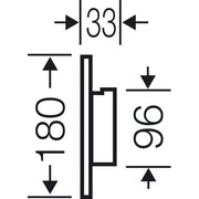 Hensel - Lüfterblech (Schaltschrank) ENYSTAR-Belüftungsflansch FP BF 18 f.Gehäusewand 1