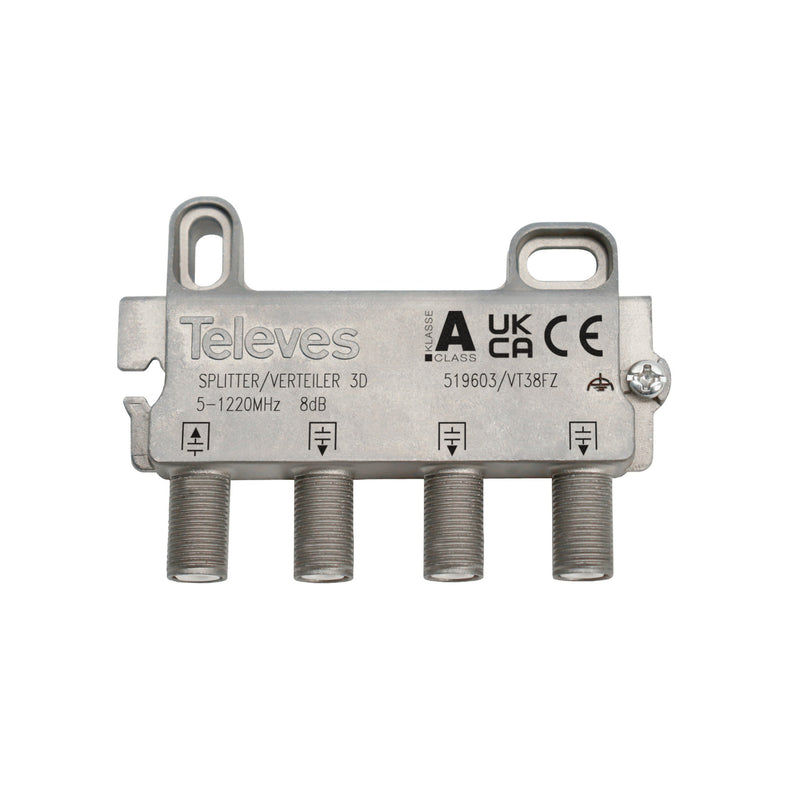 Televes - Abzweiger und Verteiler 3f. VT38FZ 8dB, 5-1218MHz