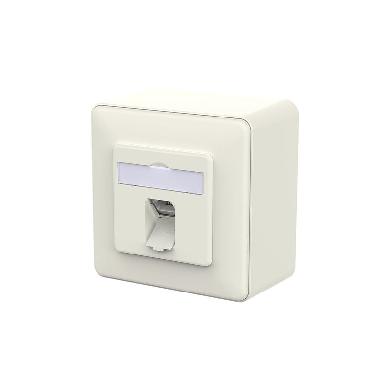 Metz Connect - Kommunikationsanschlussdose Kupfer RJ45 Anschlussdose LSA++ 130E370002-I reinweiß