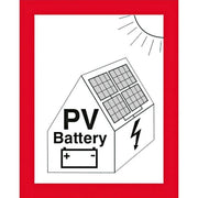 Cimco Werkzeuge - Warn-/Hinweisschild Brandschutzzeichen 182798 Hinw. PV-Anl+Batt