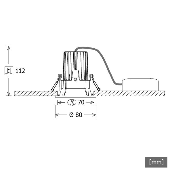 LTS Licht&Leuchten - Downlight/Strahler/Flutlicht LED-Einbaustrahler VTRS10.054060/DALIsi 4000K, DALI, silber