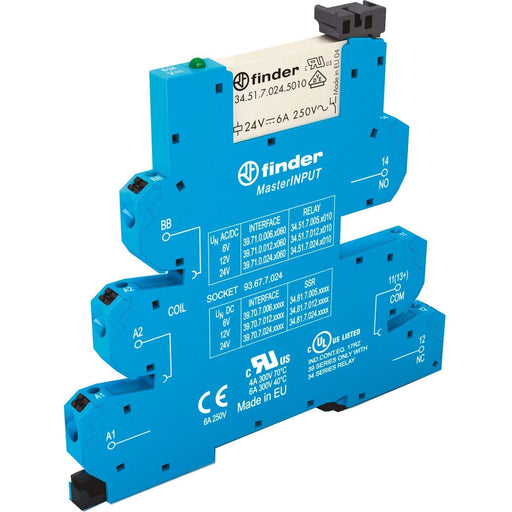Finder - Schaltrelais Koppelrelais-MasterInput 39.71.0.012.5060 1W, 6A − 10 Stück by Finder
