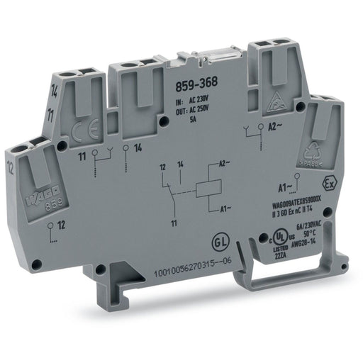 WAGO - Schaltrelais Relaisklemme 859-368 230VAC 1U