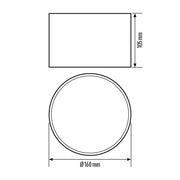 ESYLUX - Mechanisches Zubehör/Ersatzteile für Leuchten Transparenter Diffusor ALVA BL #EL00007002