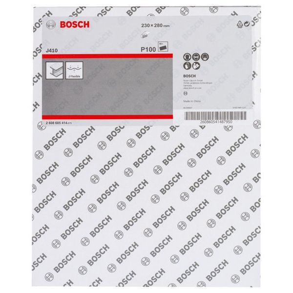 Bosch - Schleifpapier/Schleifvlies Schleifblatt J410, 2608605414 Standard for Metal