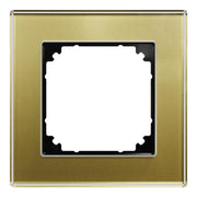 Merten - Abdeckrahmen Echtglasrahmen 1-fach MEG4010-2341 gold, M-Plan