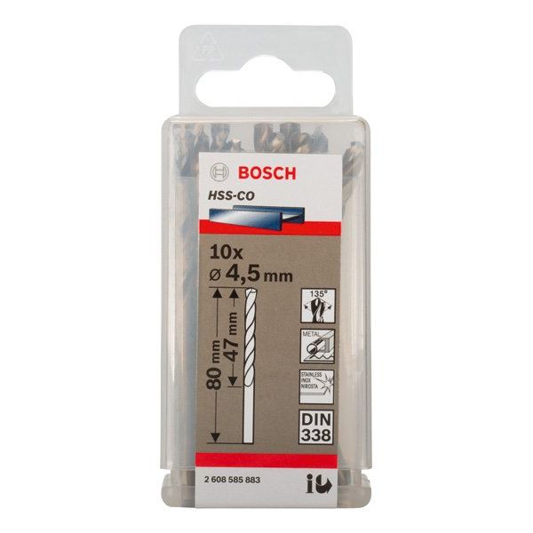 Bosch - Bohrer PRO Stainless Steel HSS-Co 2608585883 Spiralbohrer 4,5 x