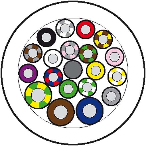 Murrelektronik - Konfektioniertes Sensor-Aktor-Kabel Verteilerleitung 8000-00000-3985000 50m,16x0,34+3x0,75