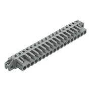 WAGO - Leiterplattensteckverbinder THT-Federleiste abgewink. 232-248/031-000 Rastermaß 5mm,grau − 10 Stück