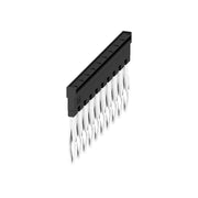 Weidmüller - Querverbinder/Brücker für Reihenklemme Querverbinder ZQV 2.5N/10 BK gesteckt − 20 Stück