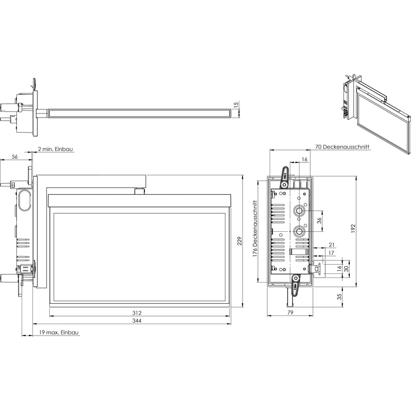RP-Technik - Sicherheitsleuchte Rettungszeichenleuchte AXRA401WL 1h, Wireless, ws