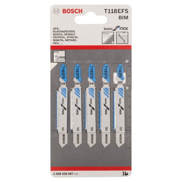 Bosch - Stichsägeblatt PRO Stainless Steel 2608636497 T118EFS