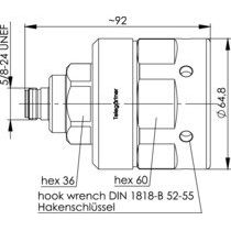 Telegärtner - Koax-Steckverbinder N-Kabelbuchse Simfix Pro 100024078 G26 (1 5/8Z)