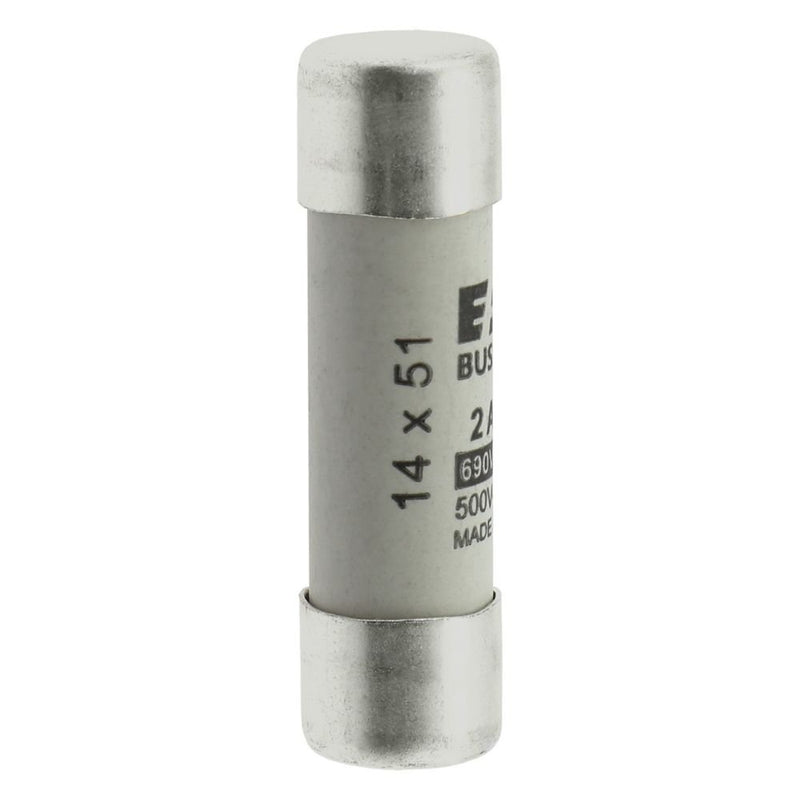 Eaton - Zylindrische Sicherung Sicherungseinsatz Nieders. CYLINDRICA#C14G2 2A AC 690V 80kA − 10 Stück