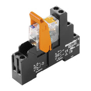 Weidmüller - Schaltrelais Koppelrelais 24VDC RCIKIT 24VDC 2CO PB 2Wechsler Prüftaste − 10 Stück