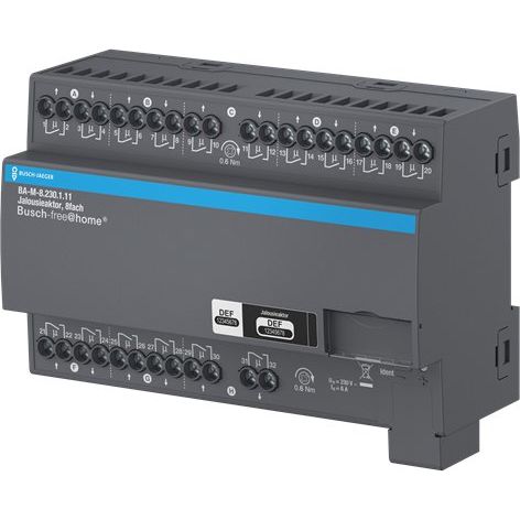 Busch-Jaeger - Bussystem-Jalousieaktor Jalousieaktor, 8fach 230 V BA-M-8.230.1.11 REG