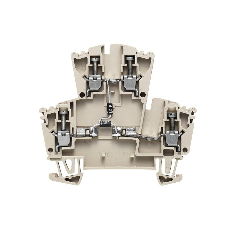 Weidmüller - Durchgangs-Reihenklemme Klemme WDK 2.5/D/7 Schraubansch.,2.5mm² − 25 Stück