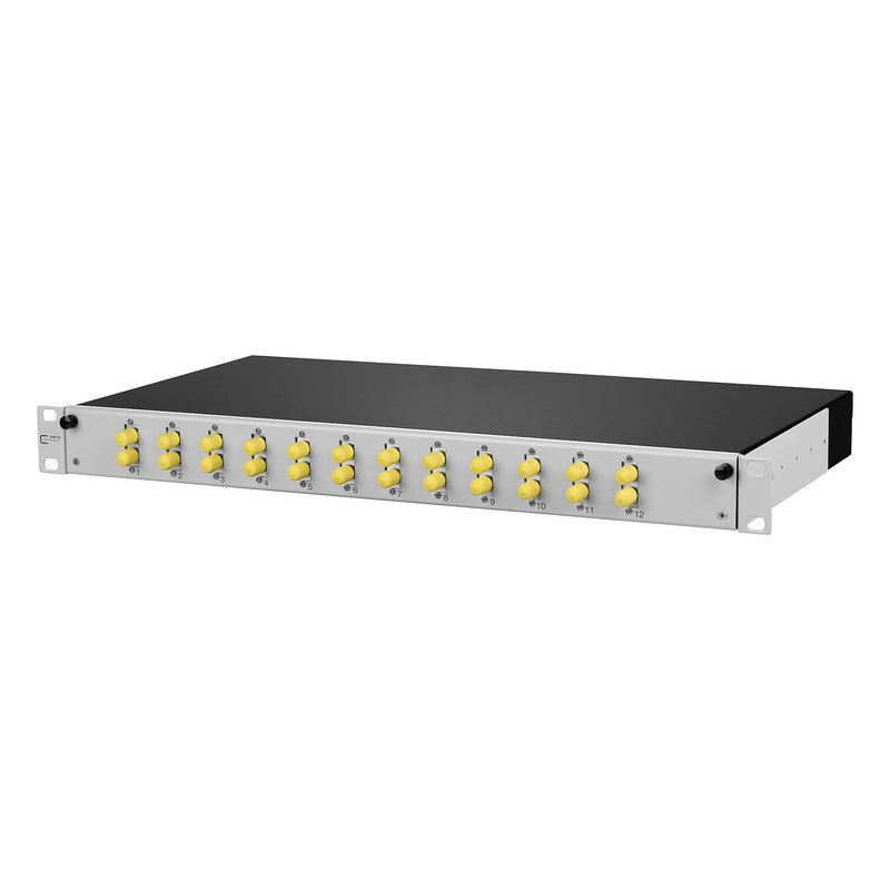Metz Connect - Patchpanel LWL OpDAT slide Patchfeld 150265D112-F 12xST-D OM3
