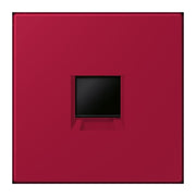 Jung - Einsatz/Abdeckung für Kommunikationstechnik Abdeckung (gerastet) LC 1969-1 WE 229 rouge carmin (32100)