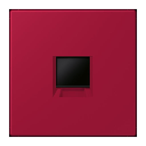 Jung - Einsatz/Abdeckung für Kommunikationstechnik Abdeckung (gerastet) LC 1969-1 WE 229 rouge carmin (32100)