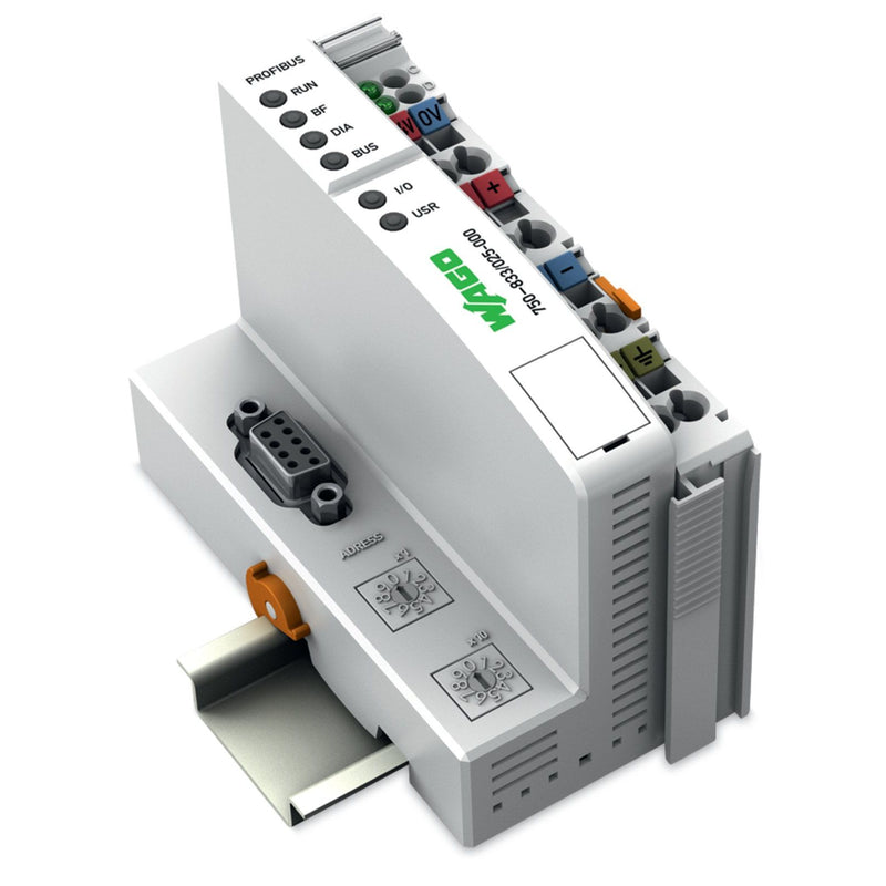 WAGO - SPS-Grundgerät Controller PROFIBUS-Slave 750-833/025-000 lichtgrau