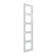 Merten - Abdeckrahmen Echtglasrahmen 5-fach MEG4050-2320 Kristallweiß M-Plan