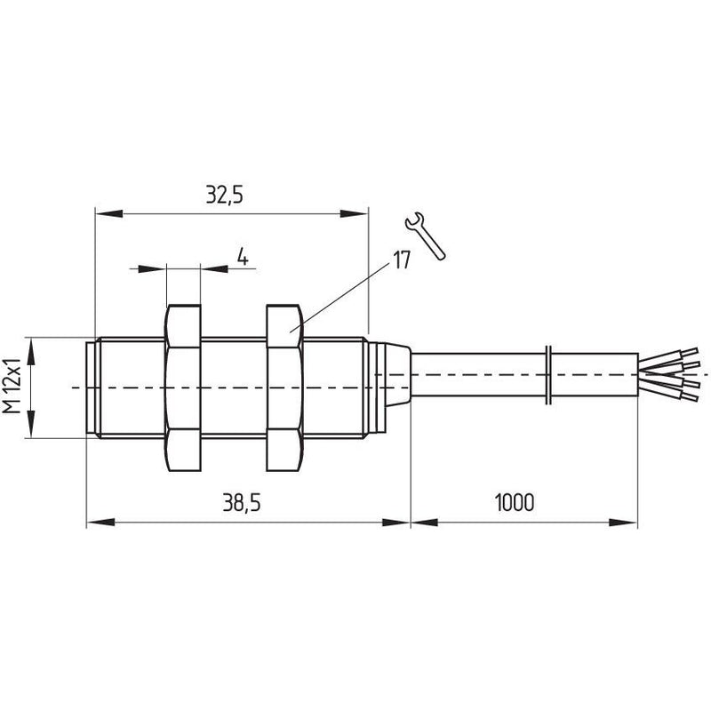 Schmersal - Induktiver Näherungsschalter Sicherheits-Sensor BNS 120-12Z
