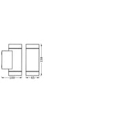 Ledvance - Decken-/Wandleuchte Wandleuchte GU10 Endura#4099854183041 dunkelgrau