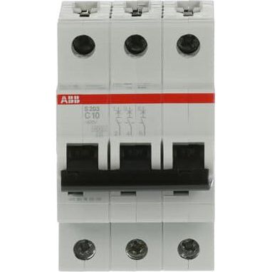 ABB Stotz S&J - Leitungsschutzschalter Sicherungsautomat S203-C10 6kA 10A C 3p