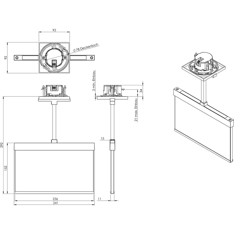 RP-Technik - Sicherheitsleuchte LED-Rettungszeichenleuchte AMEP401SC EB 1h, SC