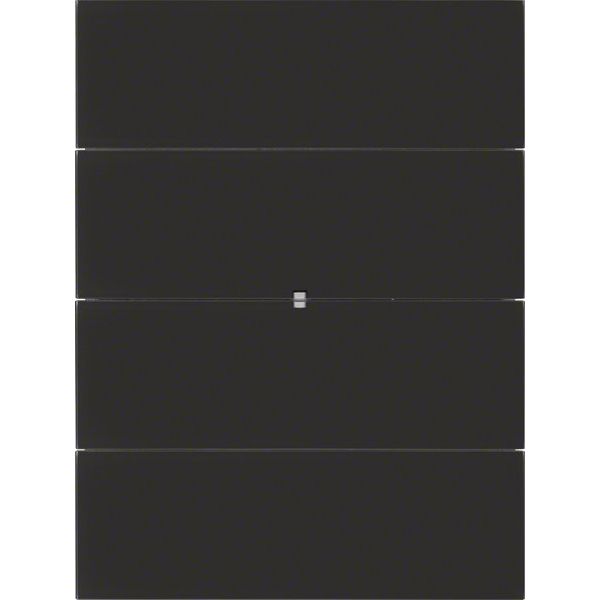 Berker - Bussystem-Tastsensor Tastsensor 4fach 75164592 Glas schwarz