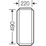 Hensel - Einbauplatte für Befehlsgeräte Abdeckung FP AP 30 Gr.3