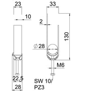 OBO Bettermann - Bügelschelle BS-F3-M-28 FT 3-fach − 50 Stück